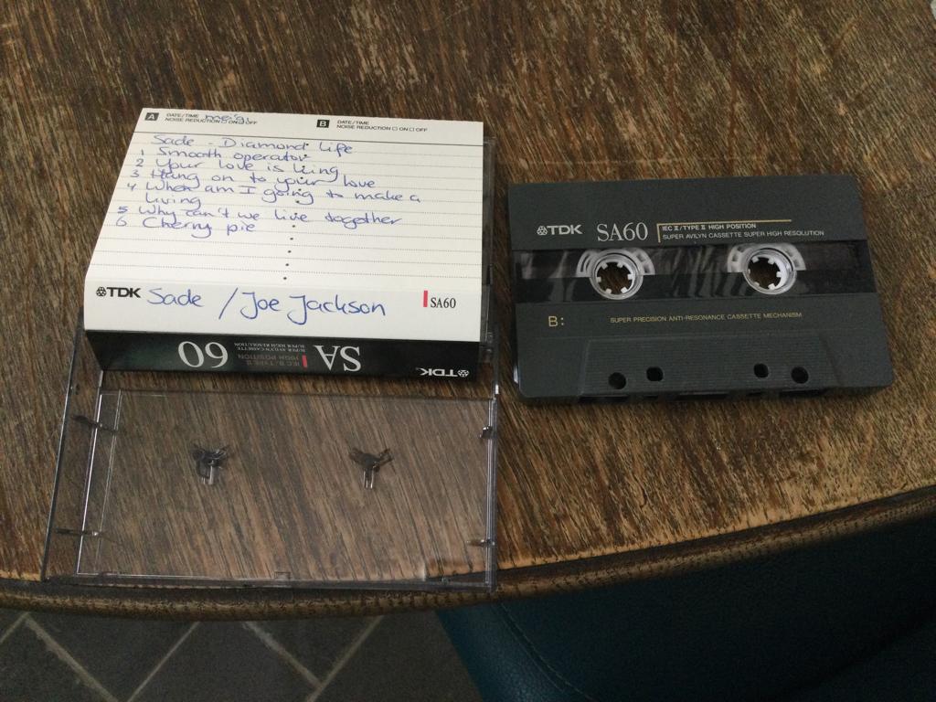 Cassettebandje met Sade en Joe Jackson, Cd's en Dvd's, Cassettebandjes, 1 bandje, Ophalen of Verzenden, Zo goed als nieuw, Voorbespeeld