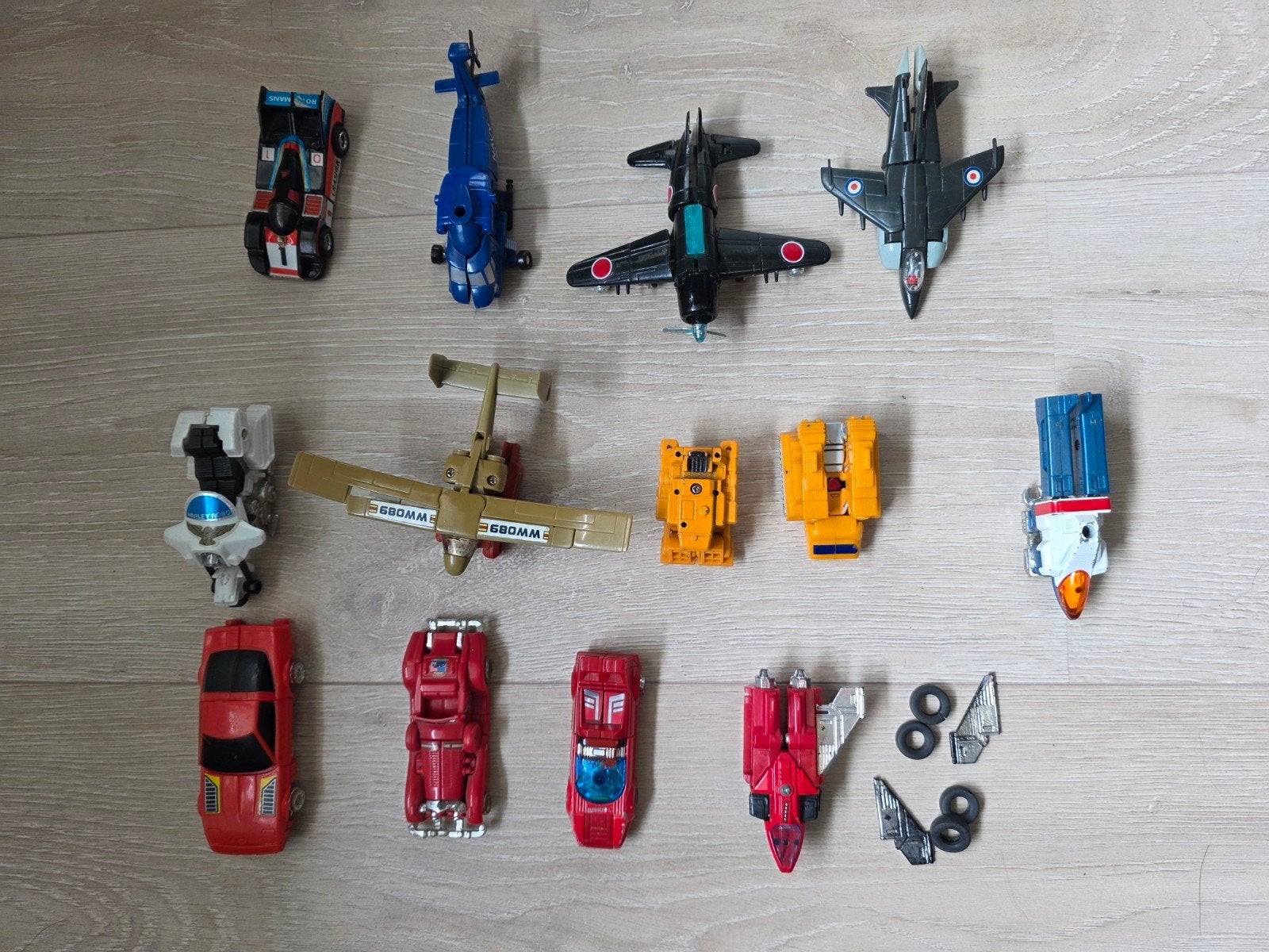 13x Bandai Go Bots Jaren '80 - Unieke Vintage Collectie, Ophalen of Verzenden, Gebruikt