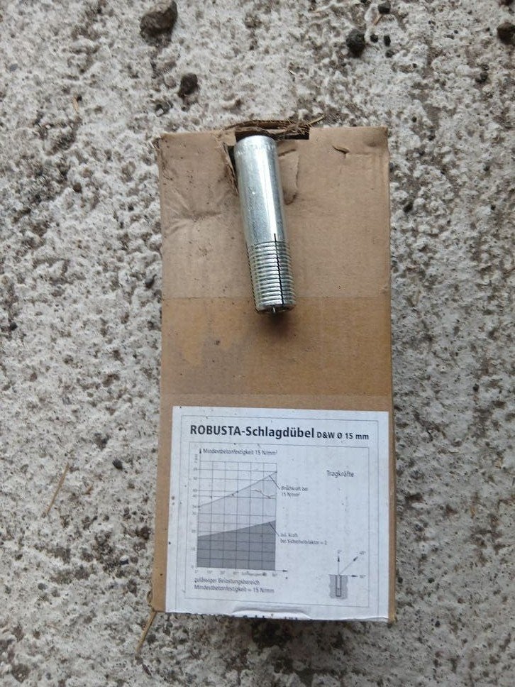 ROBUSTA-Schlagdübel D&W Ø 15 mm - 115 stuks, Ophalen