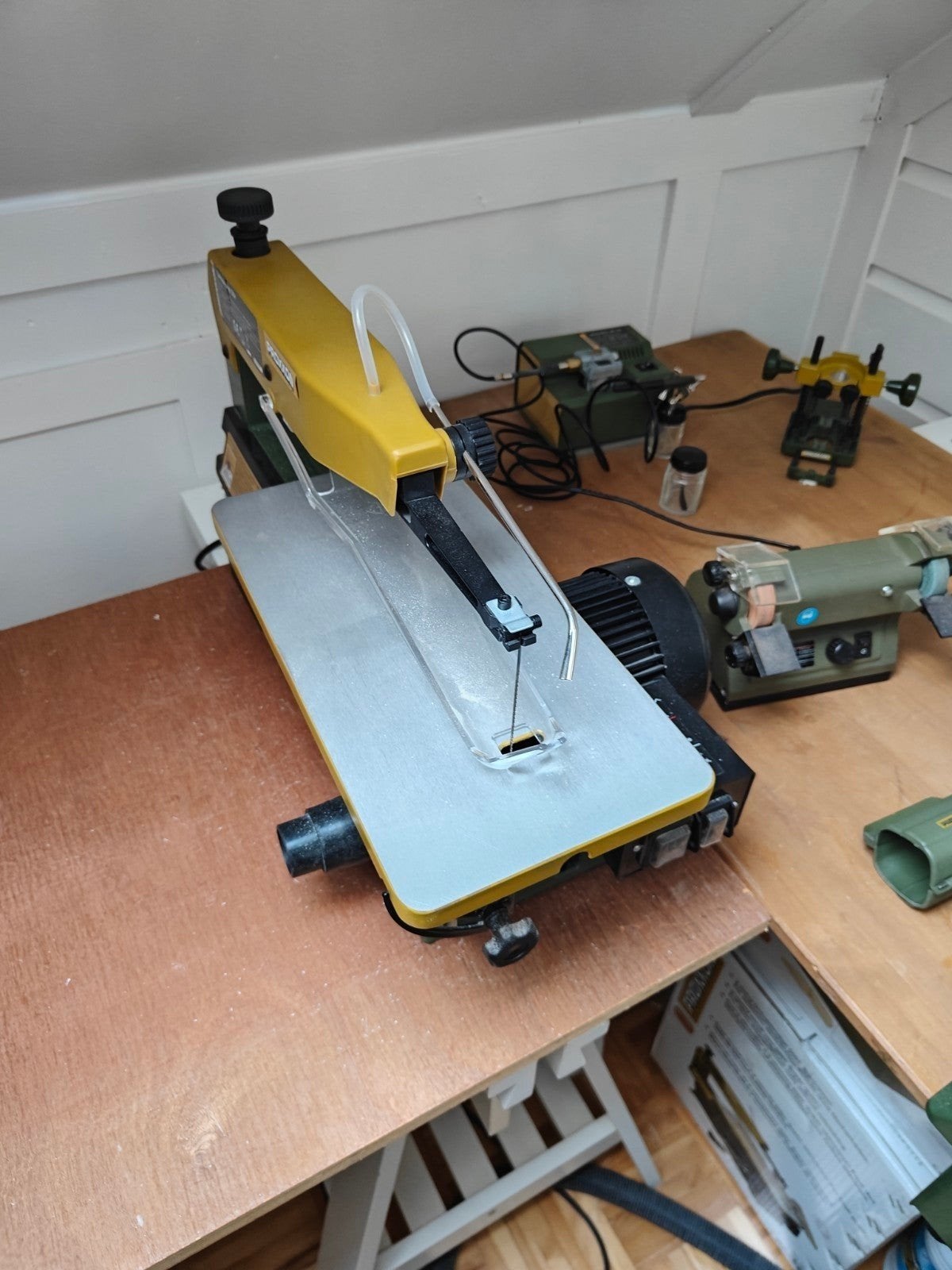 Nieuwe 2 gangen figuurzaag DSH van Proxxon zie foto's, Doe-het-zelf en Verbouw, Gereedschap | Zaagmachines, Ophalen, Nieuw, 30 tot 70 mm