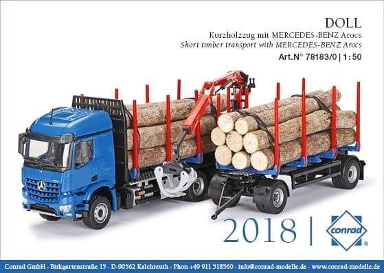 Conrad 78183/0 Mercedes Arocs, schaal 1:50, Ophalen of Verzenden, Nieuw, Bus of Vrachtwagen, Conrad