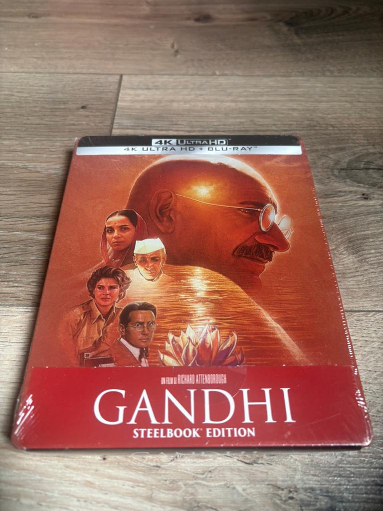 Gandhi 4K/blu ray Steelbook *Nieuw in plastic* NL ondertitel, Ophalen of Verzenden, Zo goed als nieuw, Actie