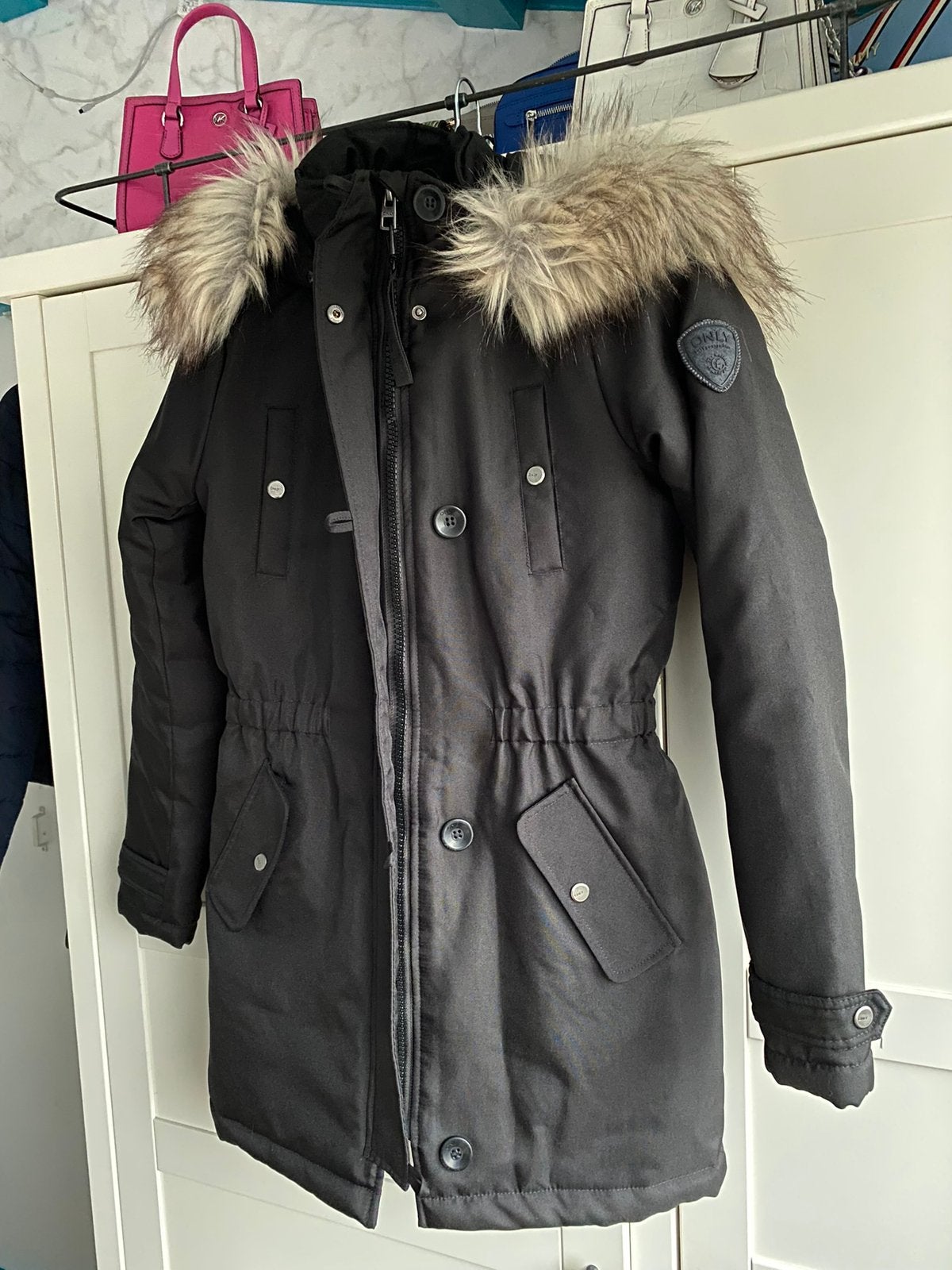 ZGAN Only winterjas zwart maat XS, Ophalen of Verzenden, Zo goed als nieuw, Maat 34 (XS) of kleiner, Zwart