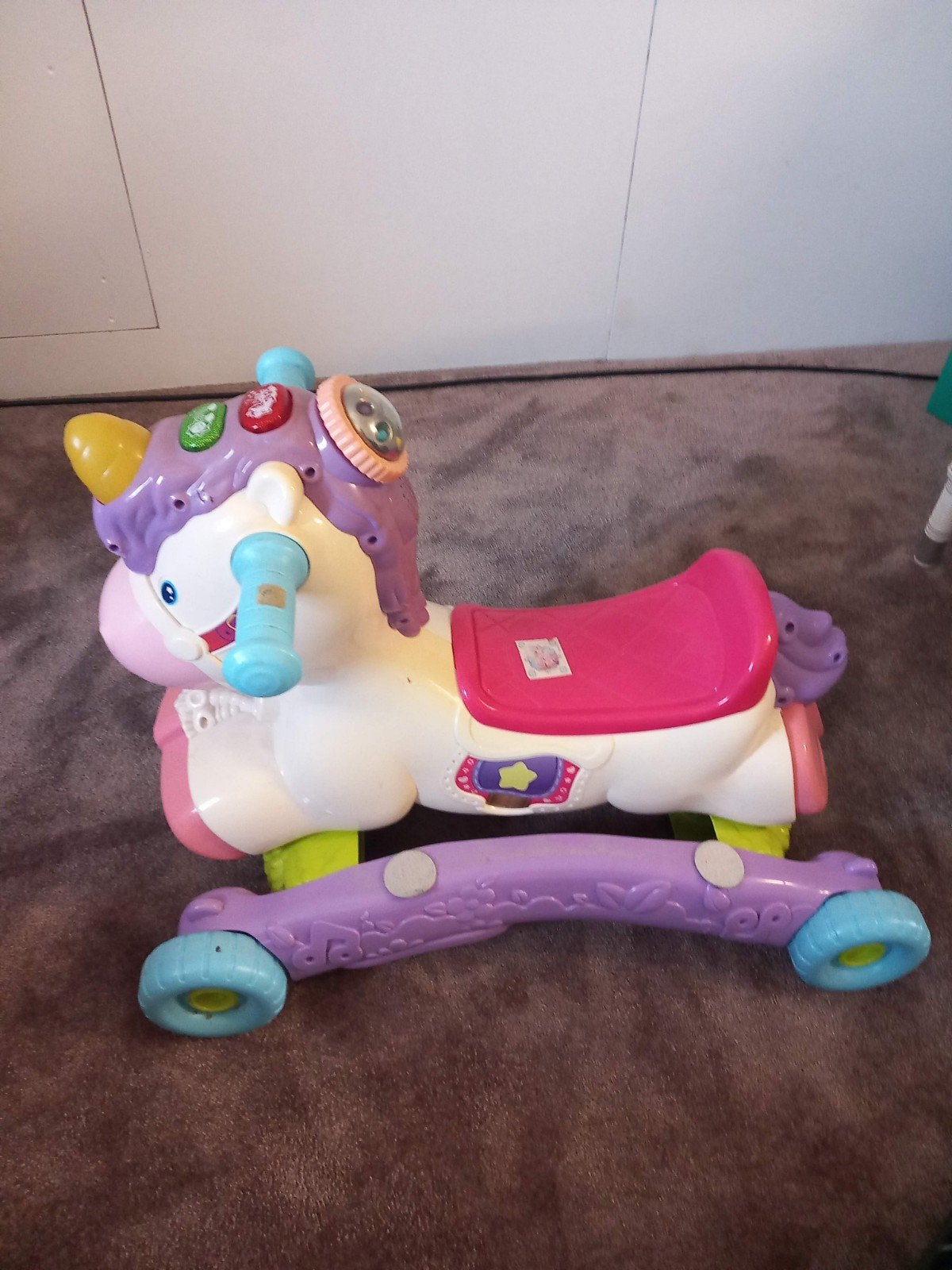 VTech Hobbel & Speel Eenhoorn 2-in-1 (Schommelpaard & Loopwa, Ophalen, Zo goed als nieuw, Overige typen