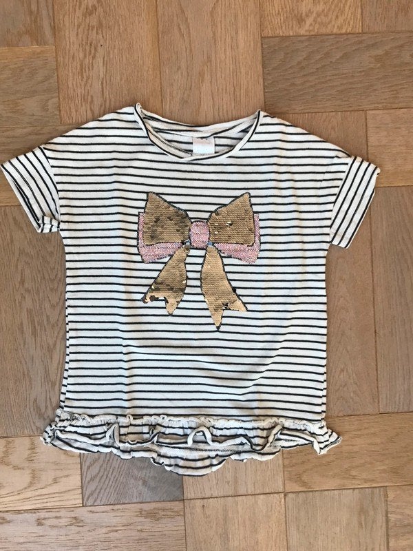 Leuk zomers shirt met korte mouw maat 116 - zgan, Kinderen en Baby's, Kinderkleding | Maat 116, Palomino, Meisje, Ophalen of Verzenden