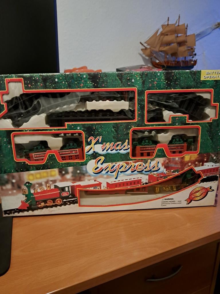 X'mas Express Treinset - Batterij Aangedreven, Ophalen of Verzenden