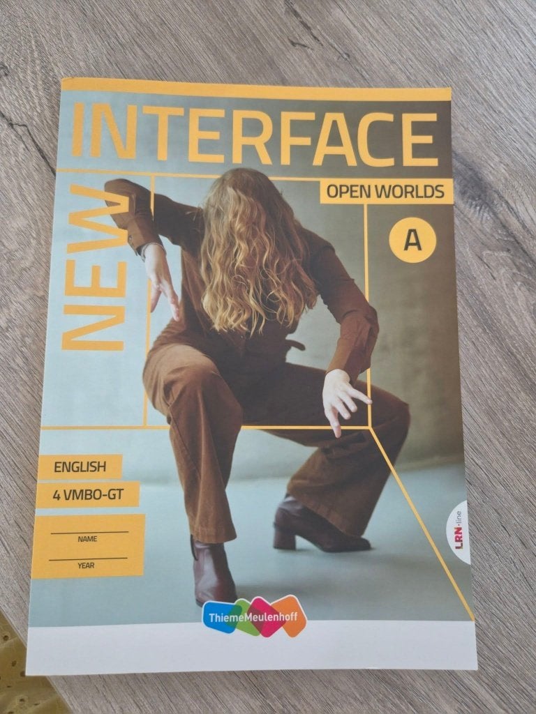 New Interface LRN-line boek 4 vmbo-gt Yellow label, Ophalen of Verzenden, Zo goed als nieuw, VMBO, Engels