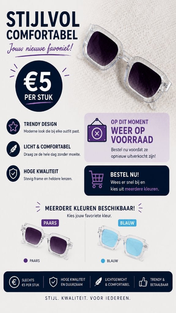 Zonnebrillen, Overige merken, Zonnebril, Wit, Nieuw