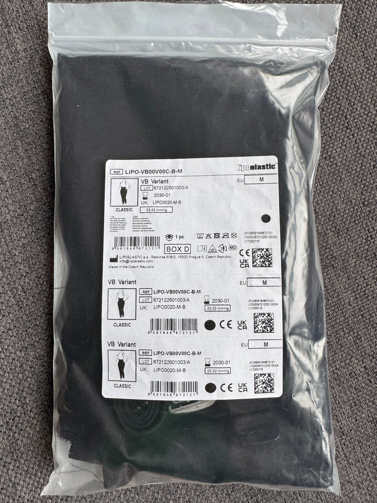 Lipoelastic compressiepak VB Variant maat M zwart, Ophalen of Verzenden, Gedragen
