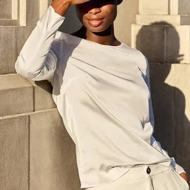 LaDress Dorian blouse dunne crêpe ivoor - Zo goed als nieu, Ophalen of Verzenden, Zo goed als nieuw, Maat 34 (XS) of kleiner, Wit