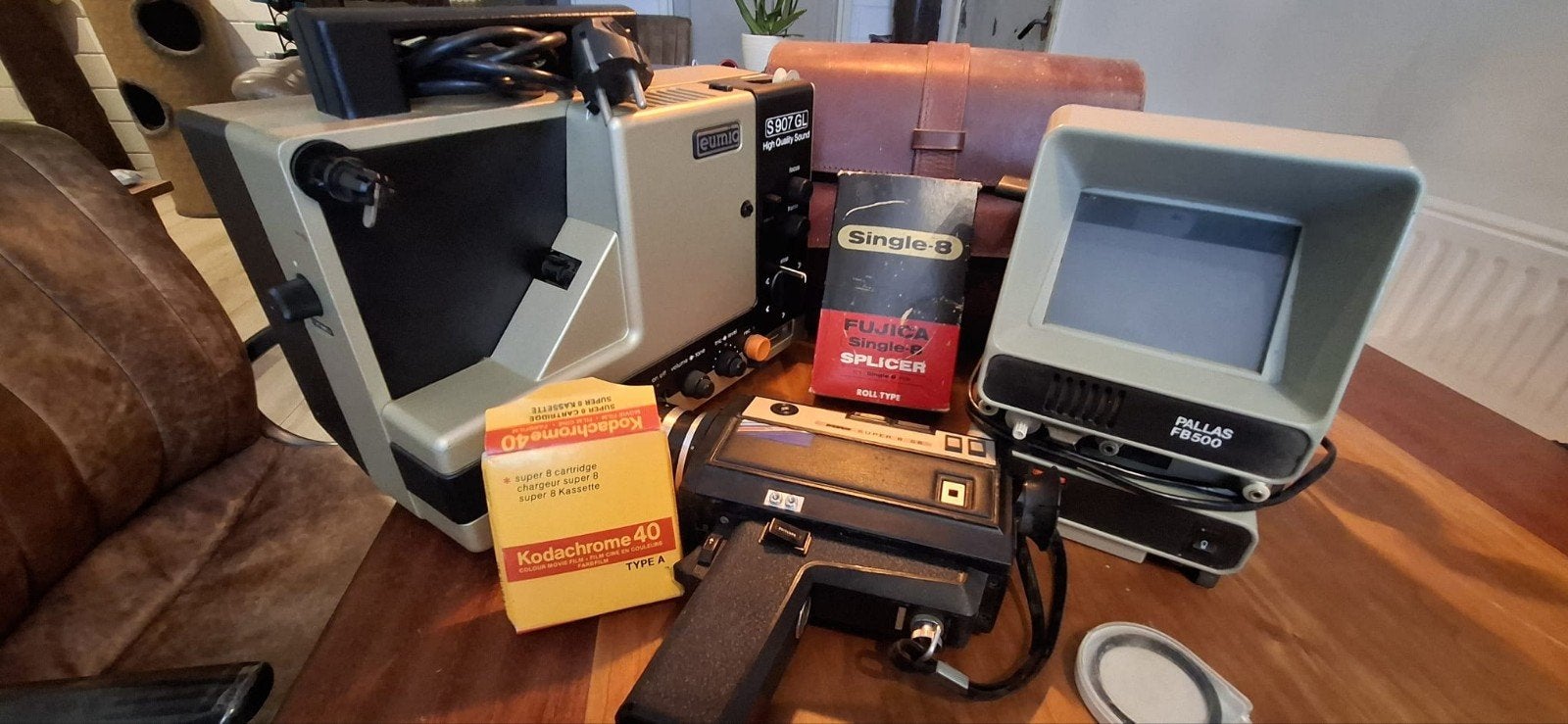 Filmcamera Revue Projector Eumig, viewer, splicer., Verzamelen, Ophalen, 1960 tot 1980, Projector