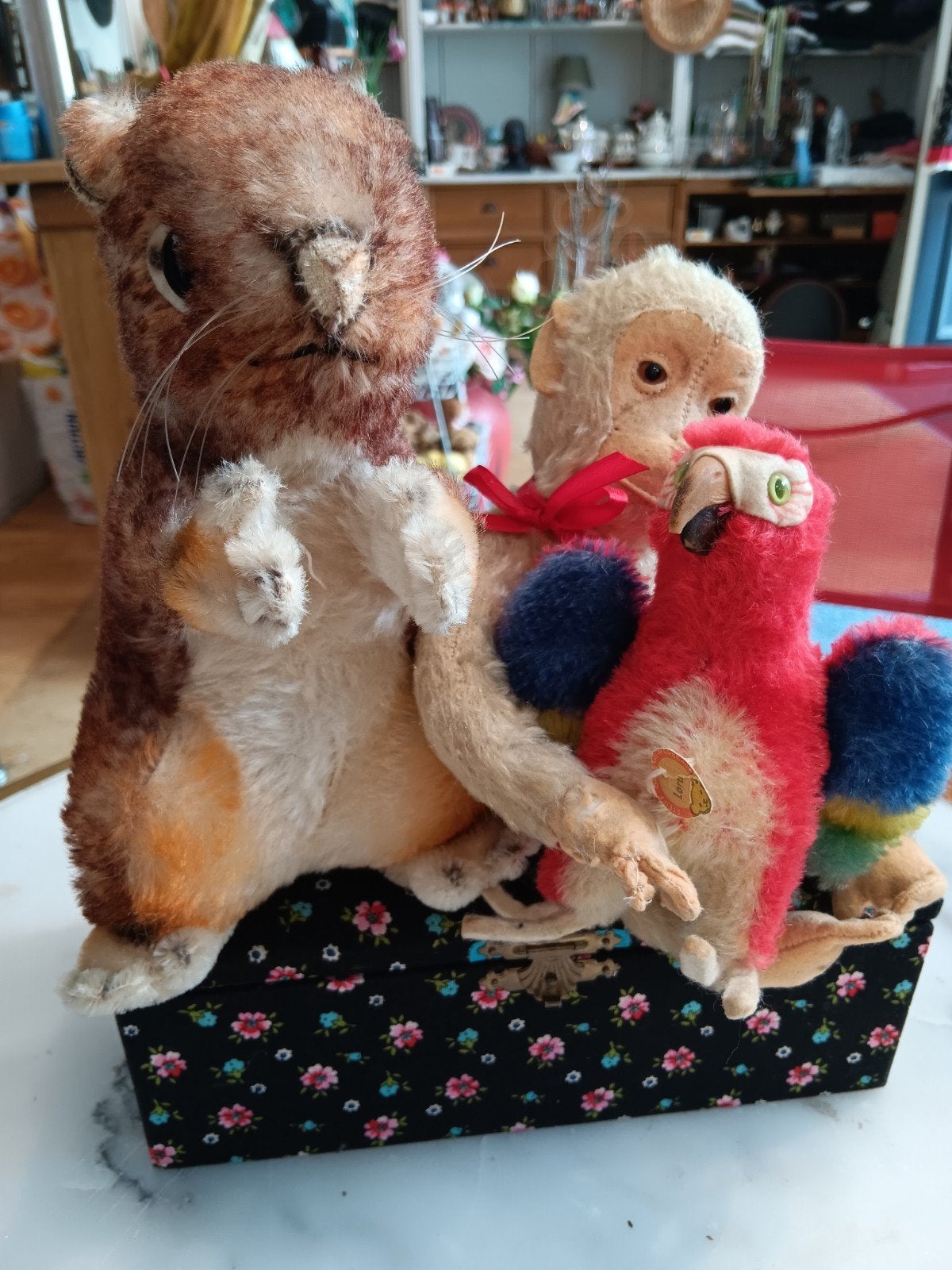Heel oude Steiff Dieren, Antiek en Kunst, Antiek | Speelgoed, Verzenden