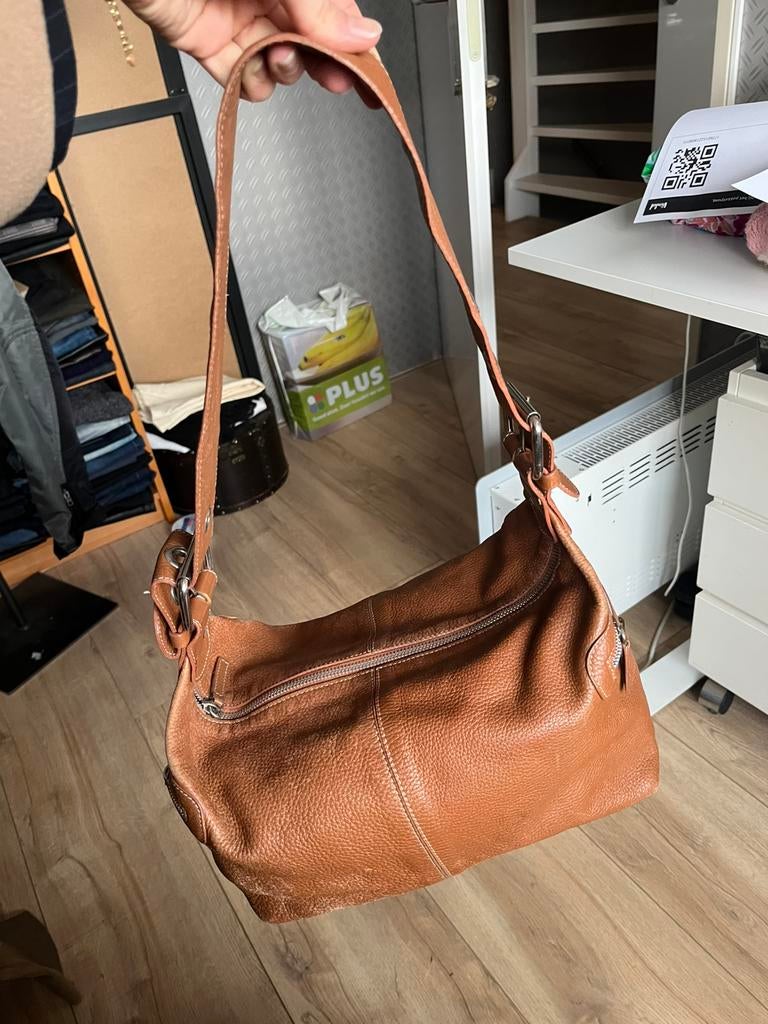 Abro tas leer handtas, Ophalen of Verzenden, Zo goed als nieuw, Handtas