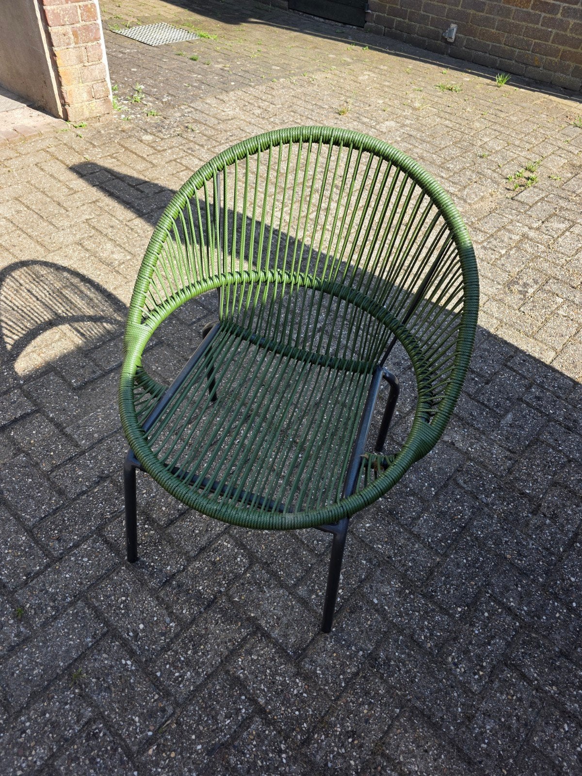 Groene en grijze stoel - 1 setje, Huis en Inrichting, Stoelen, Ophalen of Verzenden, D, X, X