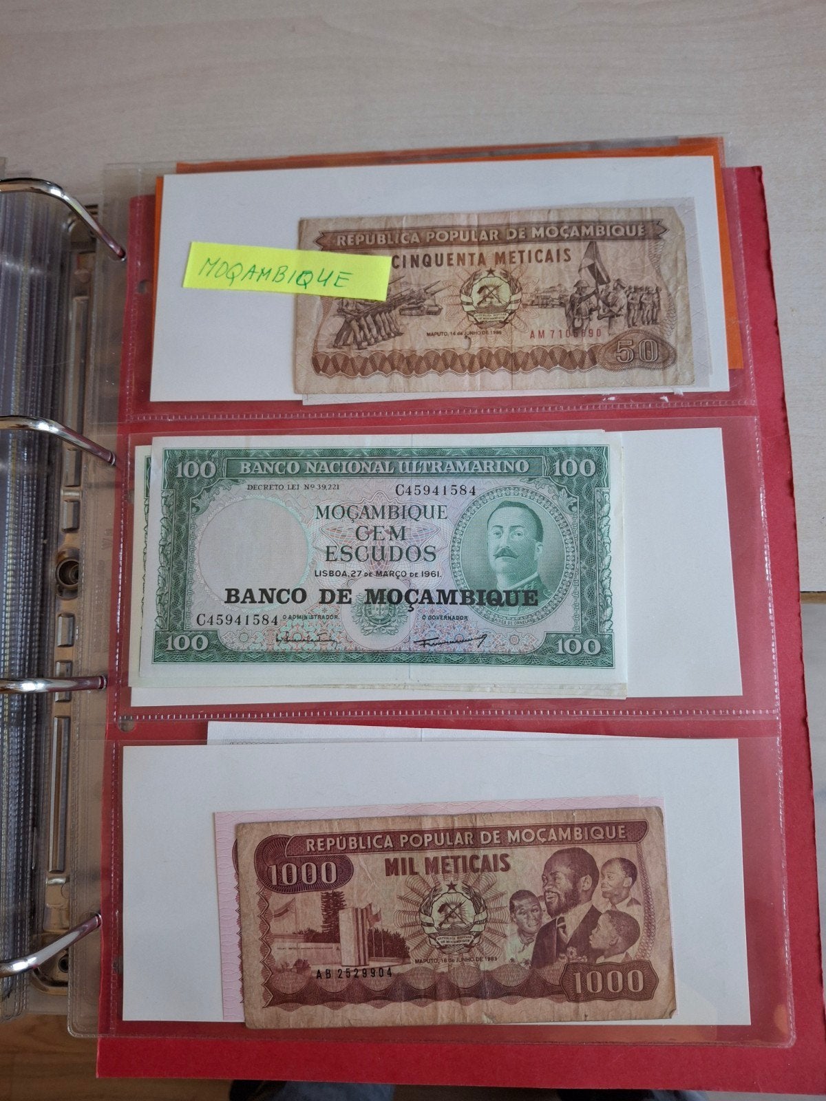 11 biljetten uit Mozambique, Ophalen of Verzenden, Setje