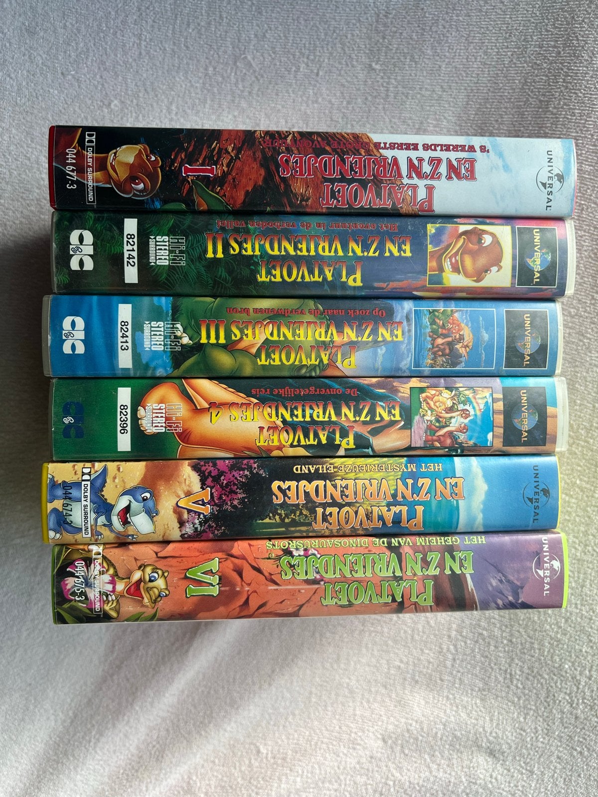 Platvoet en zijn vriendjes Video collectie 1 t/m 6, Boxset, Gebruikt, Alle leeftijden, Kinderfilm