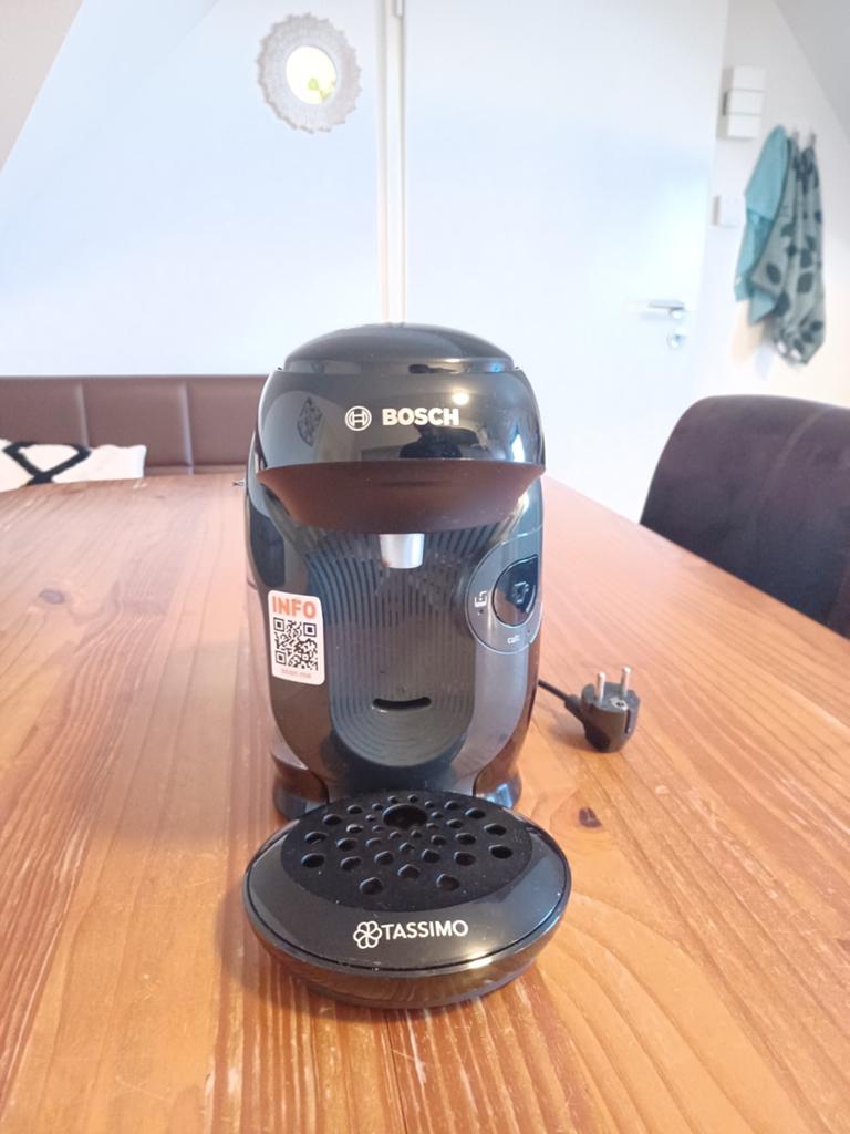 Bosch Tassimo Happy Koffiezetapparaat Zwart, Koffiemachine, Ophalen of Verzenden, Zo goed als nieuw, 1 kopje