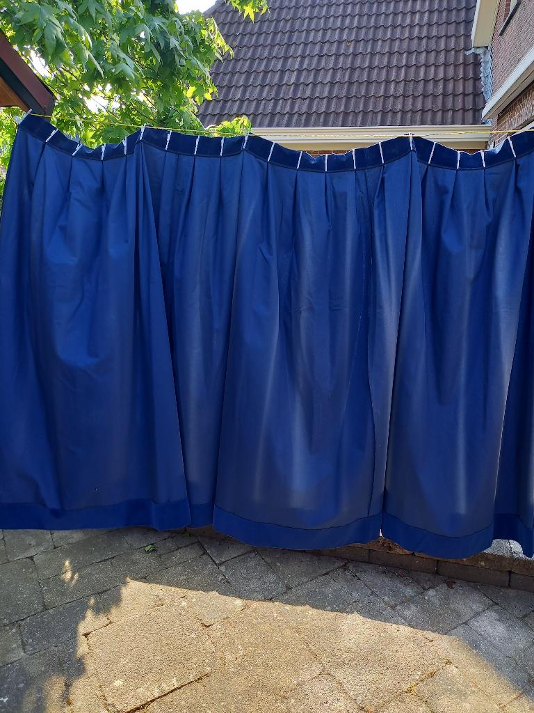 Gordijnen, Ophalen, Grijs, 200 cm of meer, Zo goed als nieuw