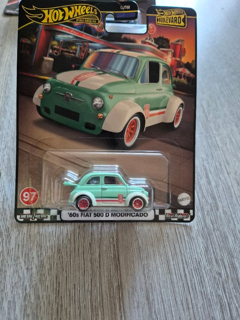 hot wheels boulevard '60s fiat 500 d modificado, Ophalen of Verzenden, Nieuw, Auto