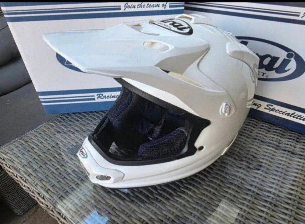 nieuw ! Arai MX-V crosshelm wit, Motoren, Nieuw met kaartje, M, Arai, Offroadhelm