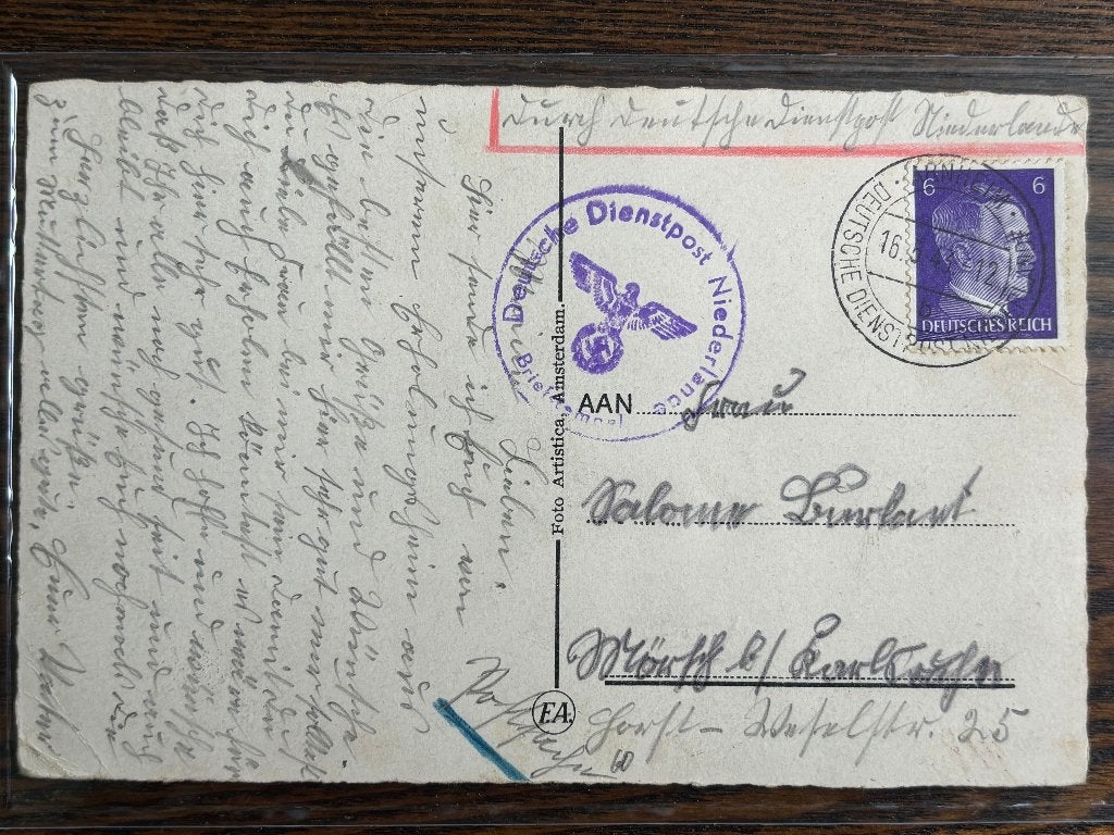 Ansichtkaart Velp, Duitse Dienstpost, NL in WO2, Arnhem, Verzenden, Briefkaart
