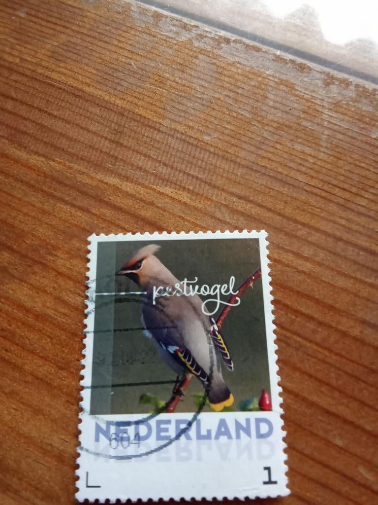 Nederlandse postzegel - Pestvogel, Postzegels en Munten, Postzegels | Nederland, Ophalen of Verzenden