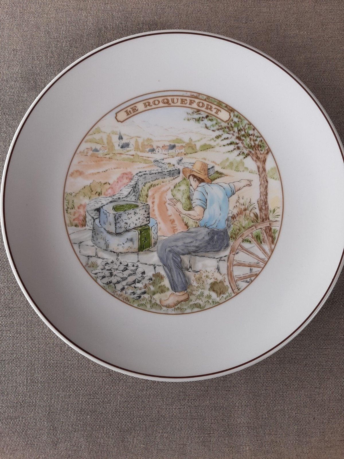 Frans bordje /Le roquefort/ Pillivuyt, Ophalen of Verzenden, Nieuw, Overige stijlen, Bord(en)