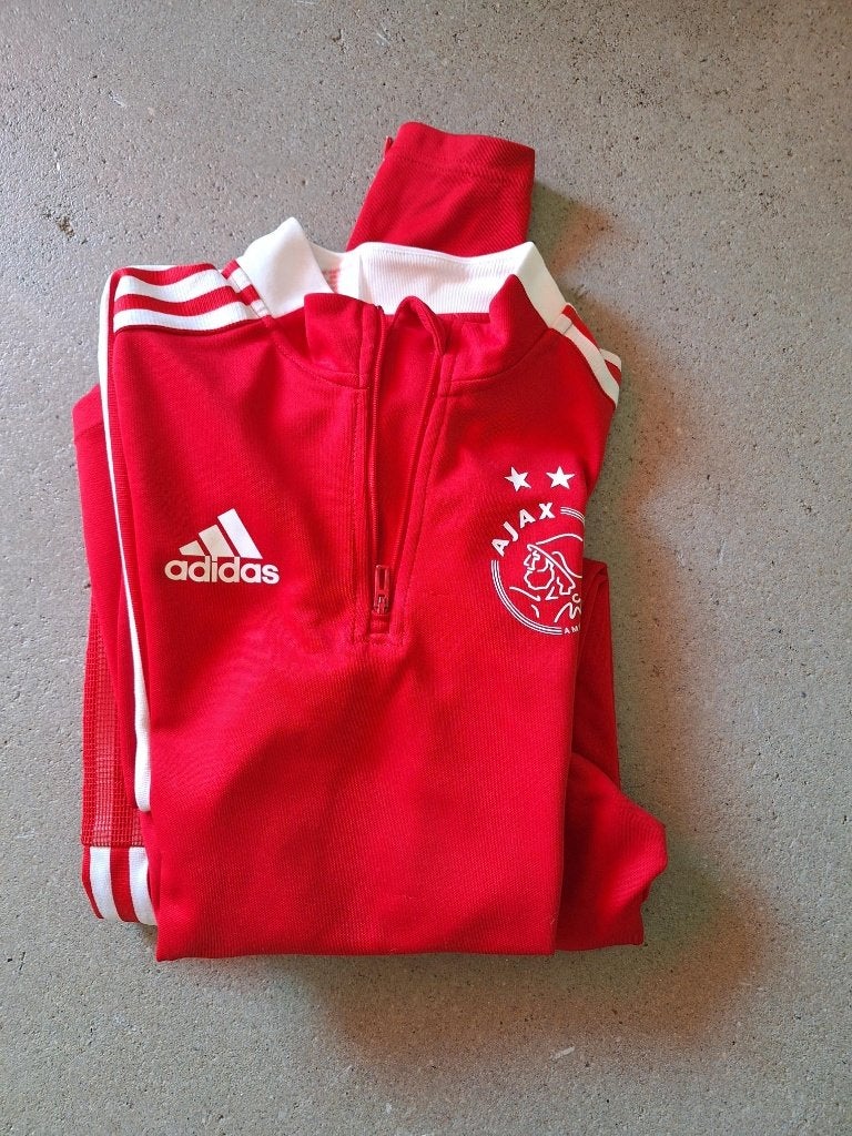 Trainingspak rood - Ajax, maat 164, Ajax, Gebruikt, Jongen of Meisje, Sport- of Zwemkleding