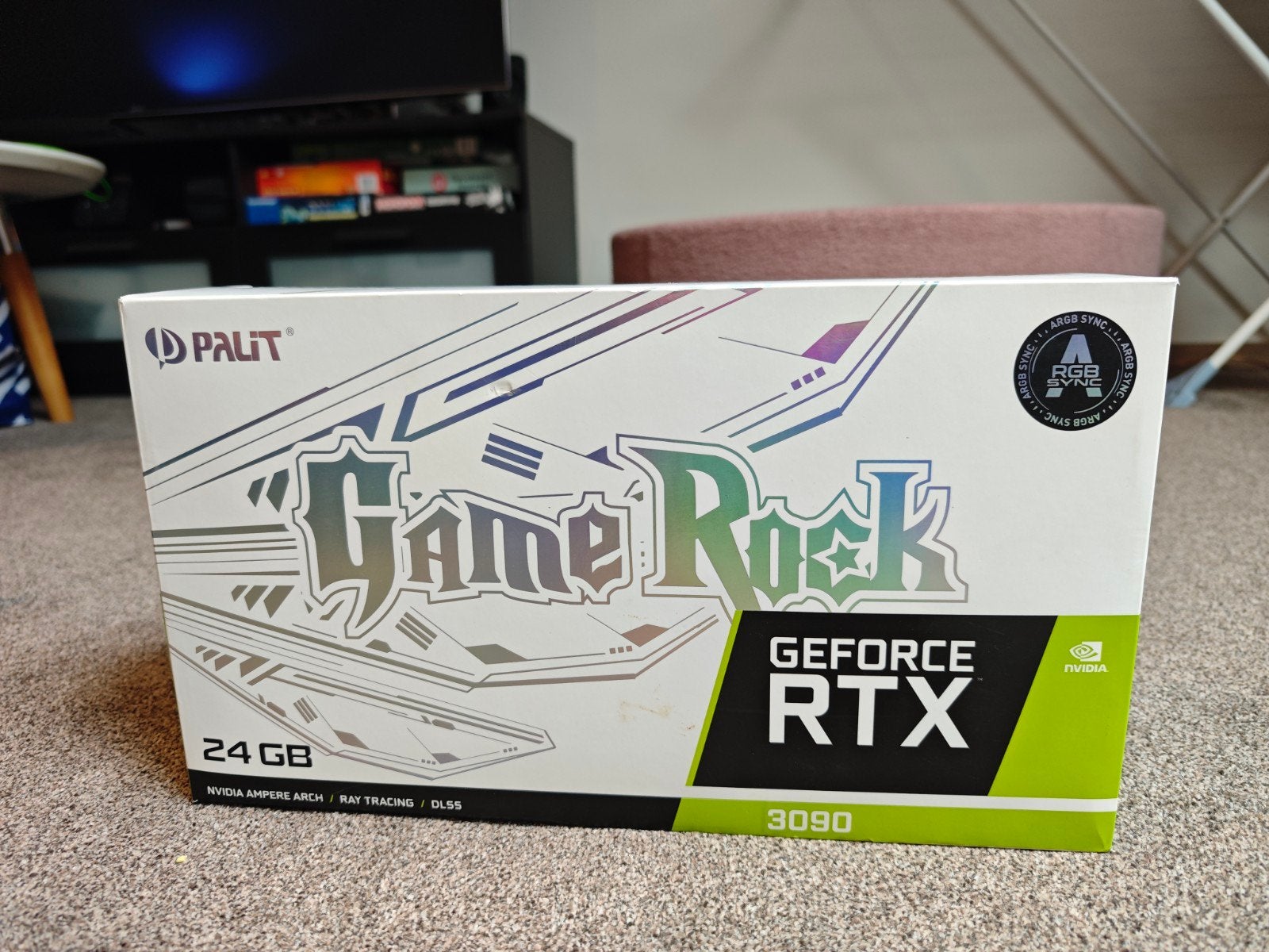 Palit GeForce RTX 3090 GameRock 24GB, Computers en Software, Gebruikt, GDDR6, PCI-Express 4, Ophalen of Verzenden