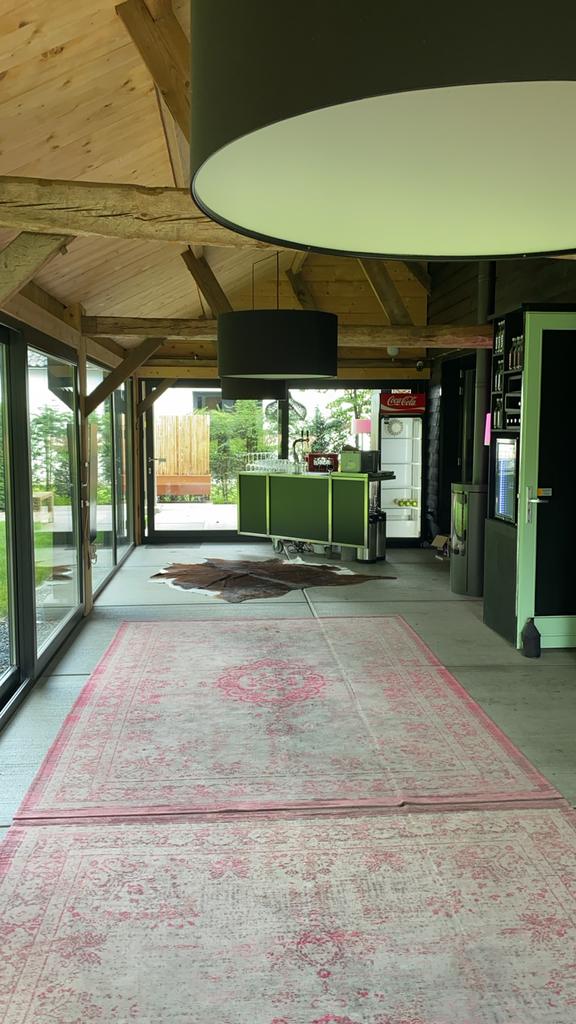 Vintage Roze Tapijt - Groot Formaat 2 stuks Louis de Poorter, Huis en Inrichting, Stoffering | Tapijten en Kleden, Gebruikt, 200 cm of meer