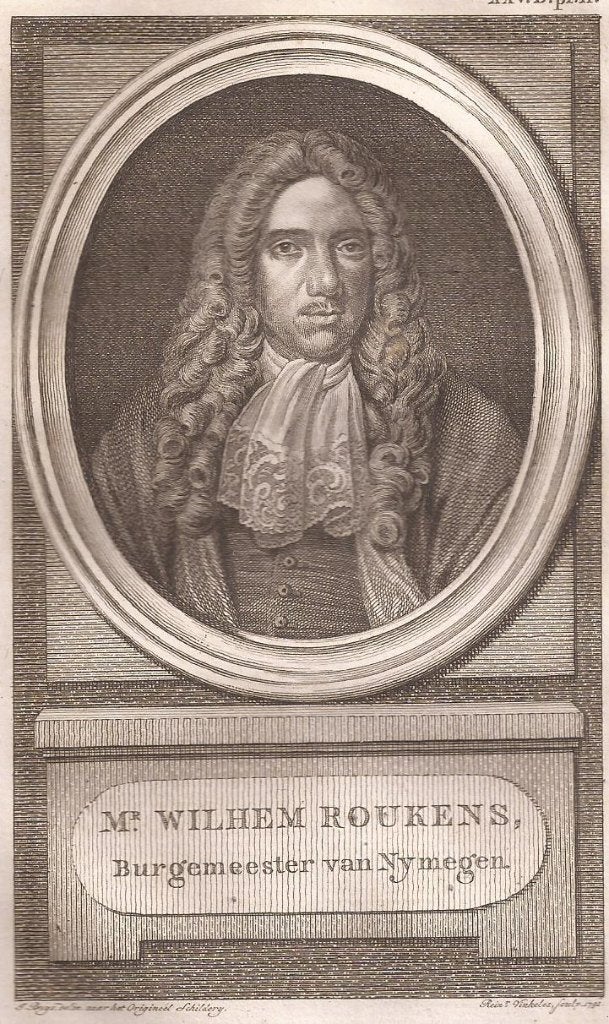 Mr. Wilhelm Roukens, Burgemeester van Nijmegen 1791, Origineel, Portret, Ophalen of Verzenden, Gravure