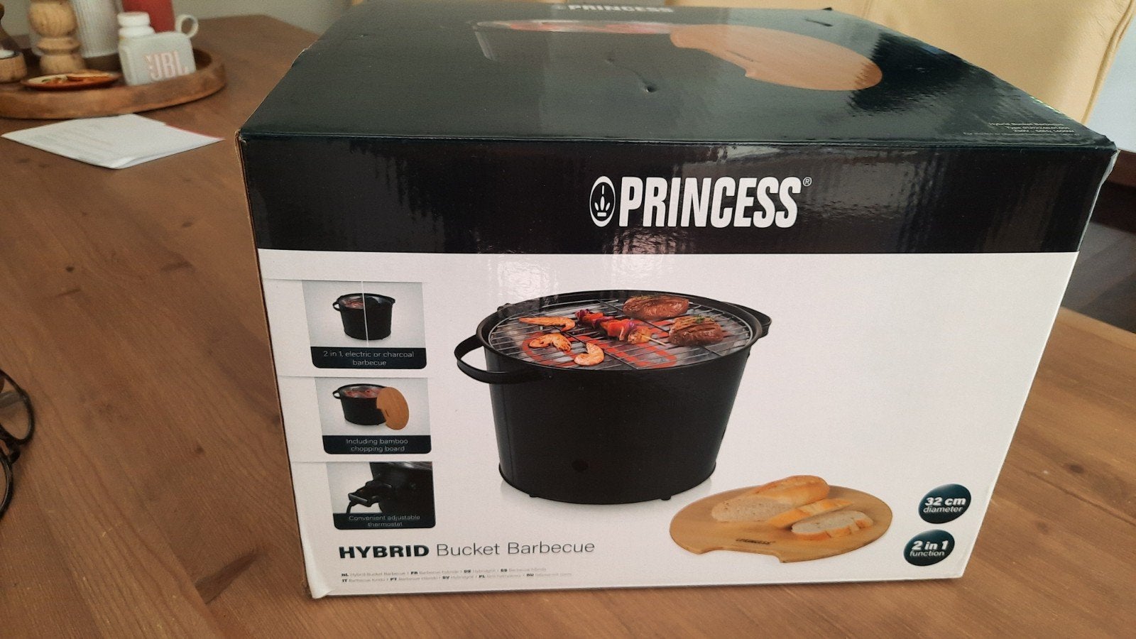 Princess Hybrid Bucket Barbecue 2-in-1, Ophalen, Nieuw, Princess