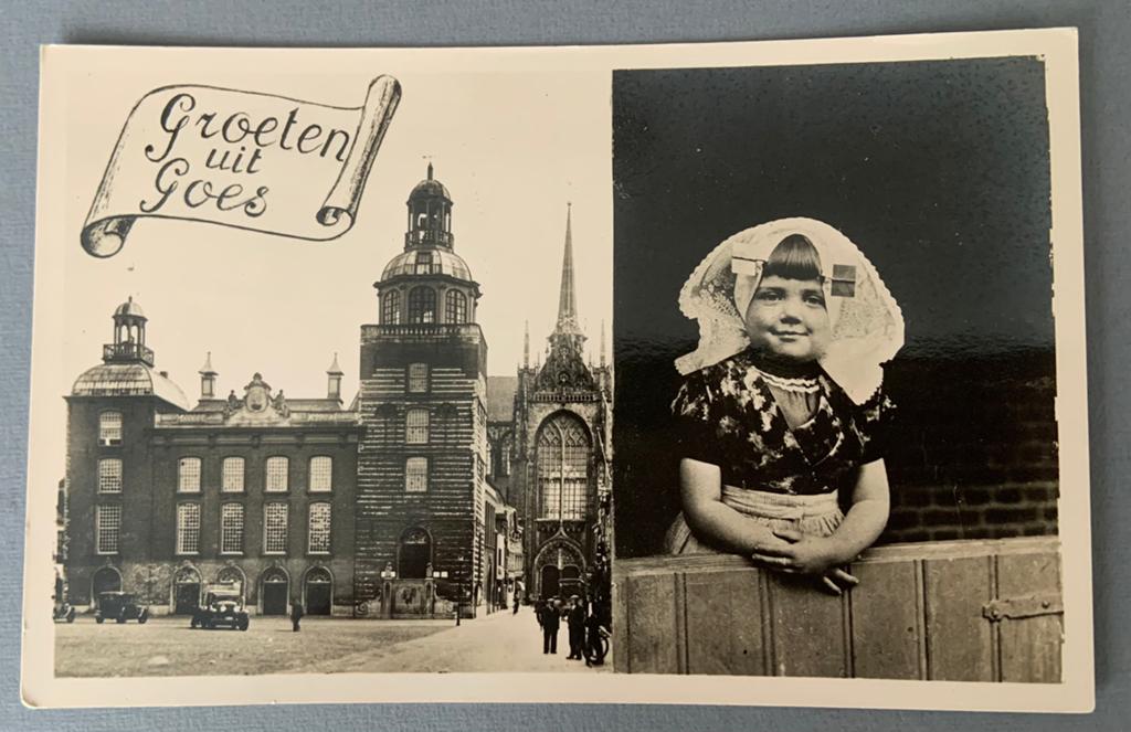 Groeten uit Goes - Zeeuws meisje, Verzenden, 1920 tot 1940, Ongelopen, Zeeland