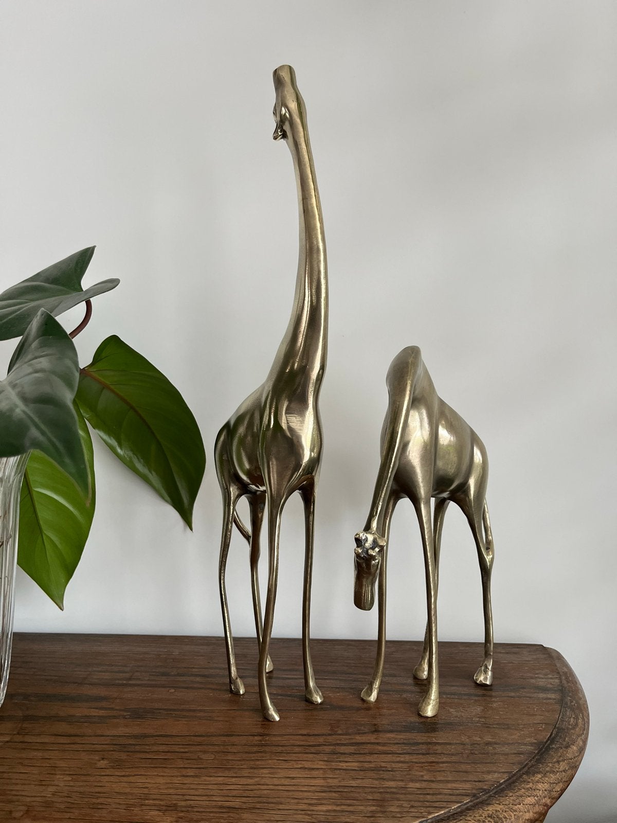 Mid-century vintage messing giraffen Hollywood Regency, Ophalen of Verzenden