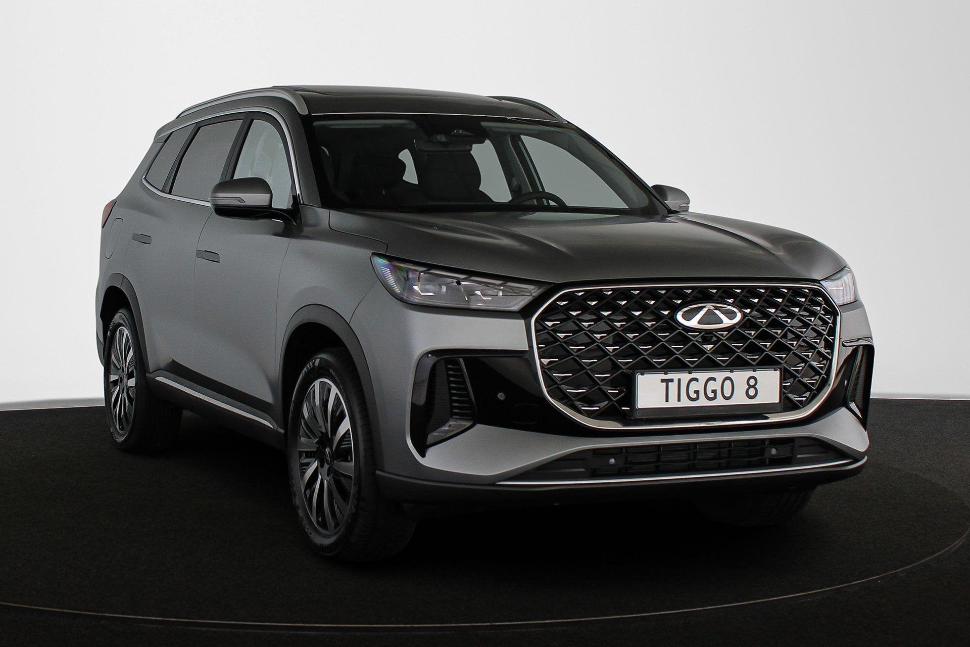 Chery Tiggo 8 1.5 SHS-P Unique 7p 7-peroons PHEV Panoramadak, Auto's, 12 maanden, Automatische klimaatregeling, 4 cilinders, 7 stoelen