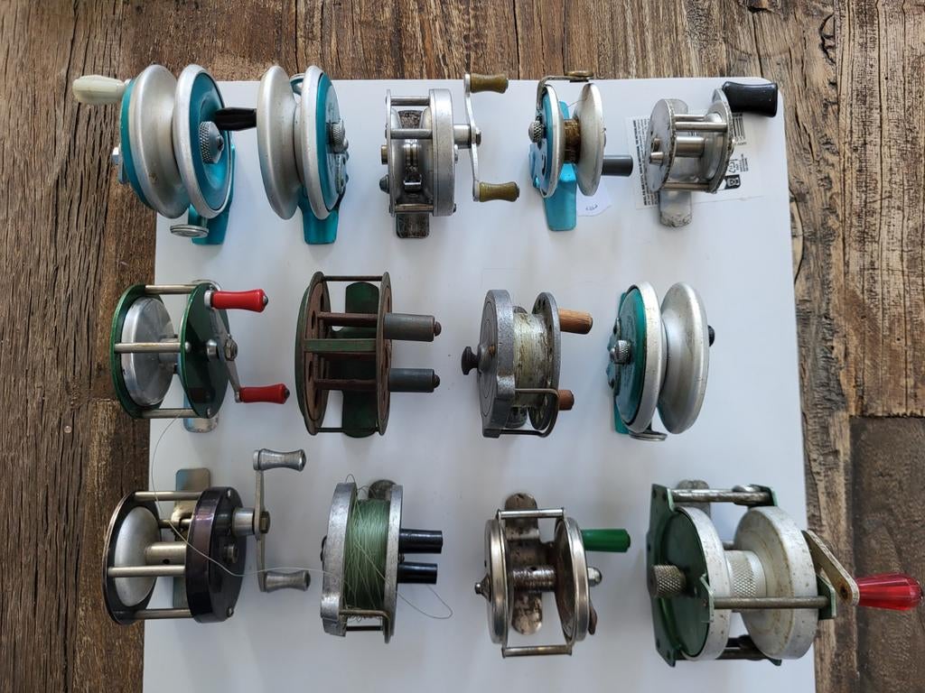 Diverse vintage reels, Ophalen of Verzenden, Gebruikt, Molen