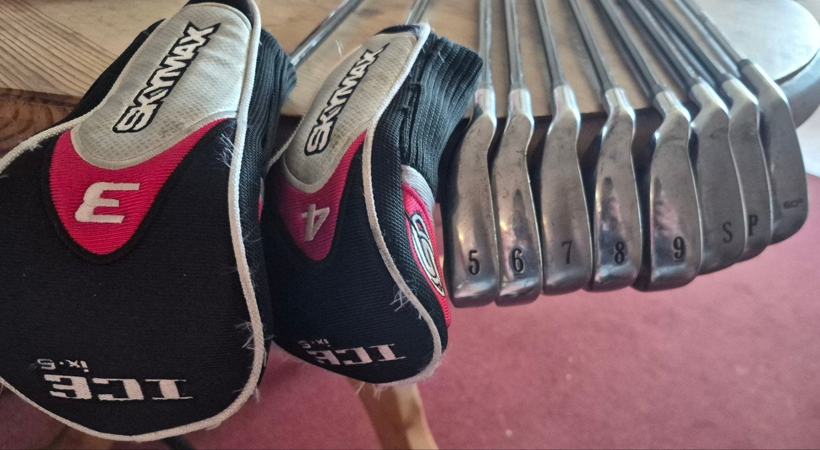 Skymax Golfclubs Linkshandig PW/TM 5 + Spalding Lob Wedge, Ophalen, Gebruikt, Set