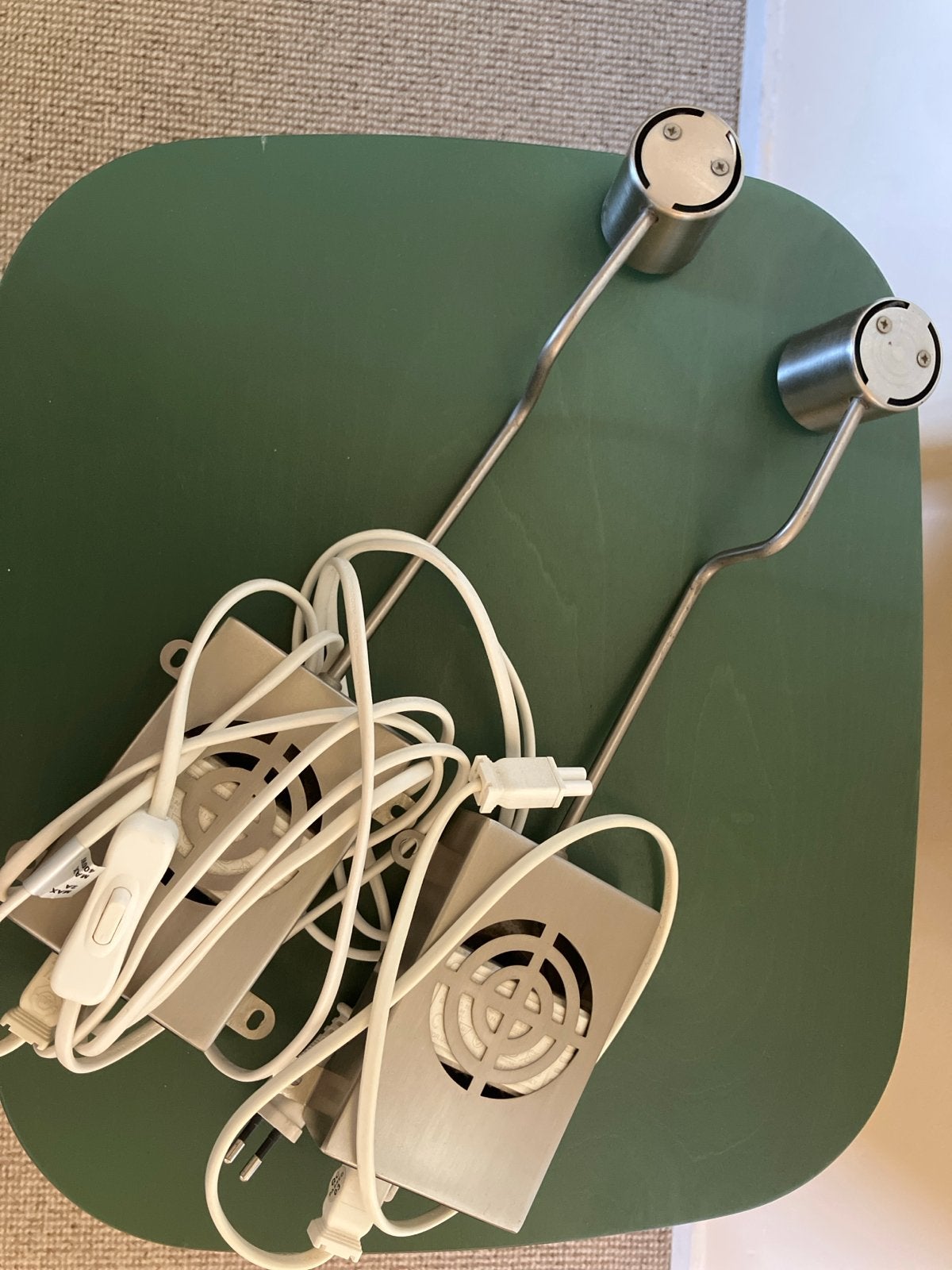 IKEA Grundtal LED-spots (2 stuks), Zo goed als nieuw, Zilver, Modern, Metaal