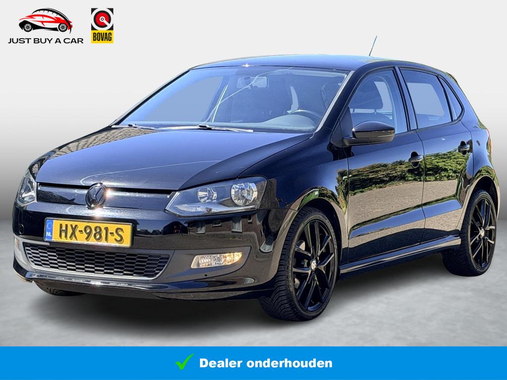Volkswagen Polo 1.0 BlueMotion Edition / Cruise Control / Ca, Stof, 95 pk, Met garantie (alle), Zwart