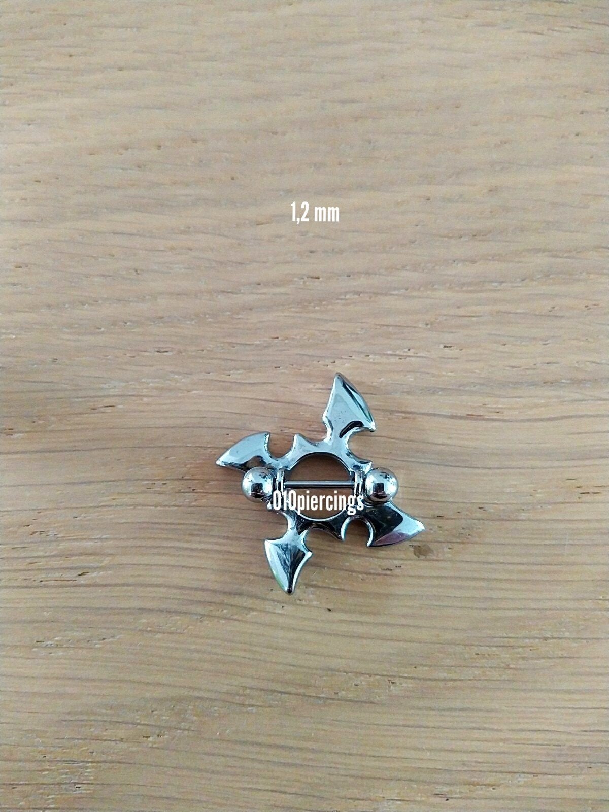 Nieuwe tepelpiercing., Ophalen of Verzenden, Nieuw, Staal, Oor- of Traguspiercing