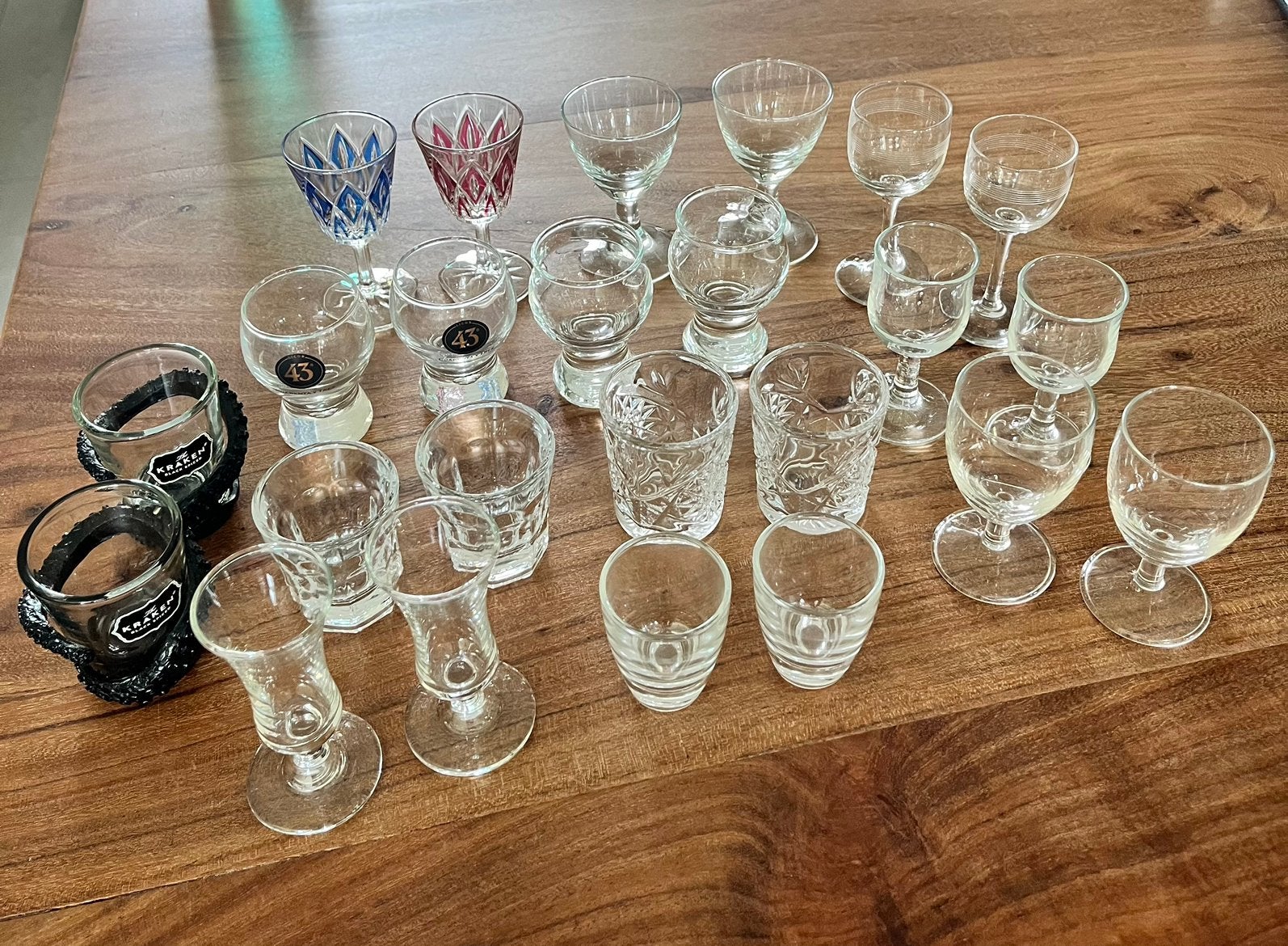 12 setjes borrelglaasjes - van alles wat, Verzamelen, Glas en Borrelglaasjes, Ophalen of Verzenden, Zo goed als nieuw, Borrel- of Shotglas