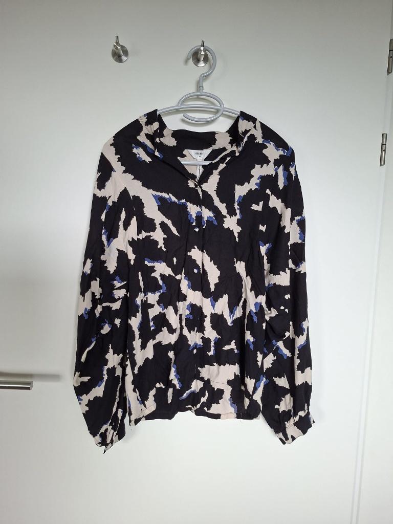 Blouse dames Object collectors item zwart creme kobalt blauw, Kleding | Dames, Blouses en Tunieken, Maat 38/40 (M), Zwart, Object