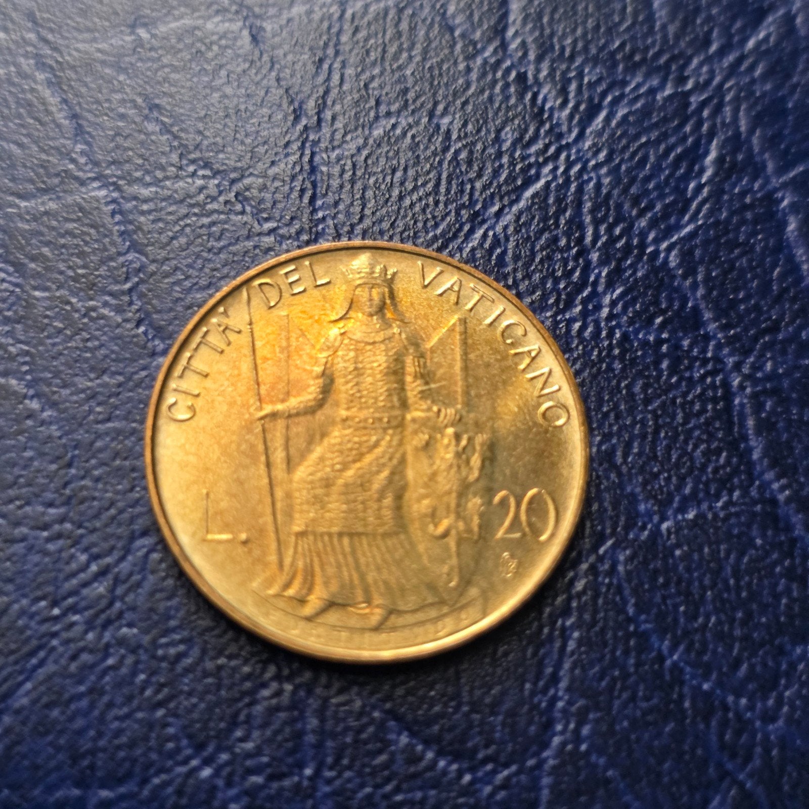 20 Lire 1980 Vaticaan - Paus Johannes Paulus II, Ophalen of Verzenden, Overige landen, Losse munt