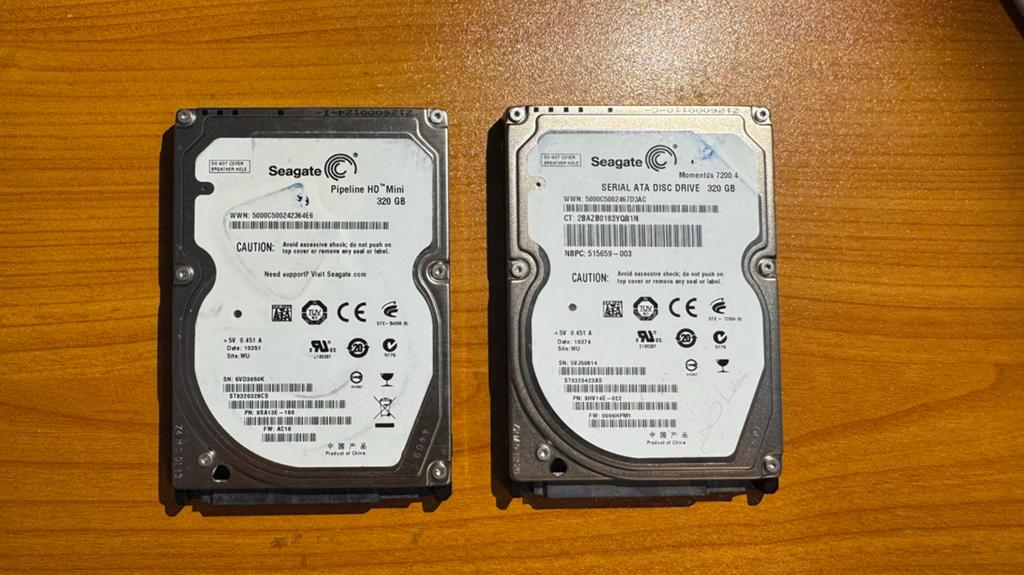 Seagate 320GB HDD, Ophalen, Zo goed als nieuw, Laptop