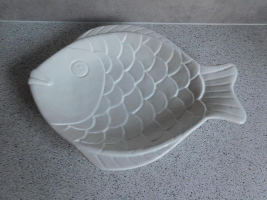Bord Schaal 25x19 cm. Platvis Wit, Ophalen of Verzenden