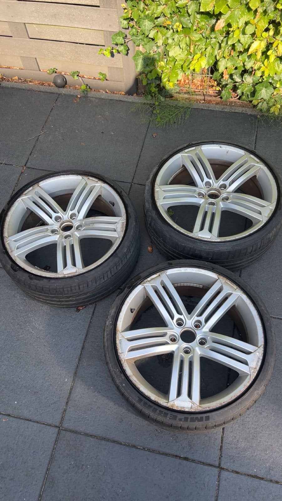 19 inch velgen met banden volkswagen golf R audi/seat/skoda, Auto-onderdelen, Banden en Velgen, 19 inch, Gebruikt, 255 mm, Banden en Velgen
