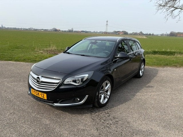 Opel Insignia 1.4 Turbo Edition Sports 2014 Station, Auto's, Stof, Navigatiesysteem, 4 cilinders, Zwart