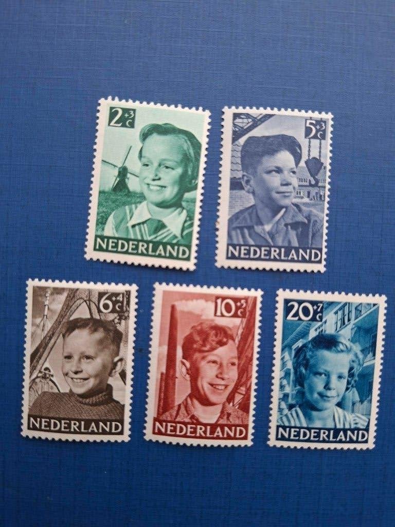 Postzegel NL 1951 PF Serie Kinderzegels 05-07, Ophalen of Verzenden, Na 1940, Postfris