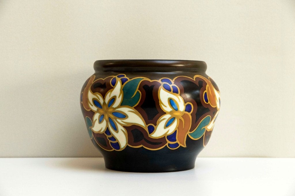 Zenith Gouda cachepot decor Daisy, Antiek en Kunst, Ophalen of Verzenden