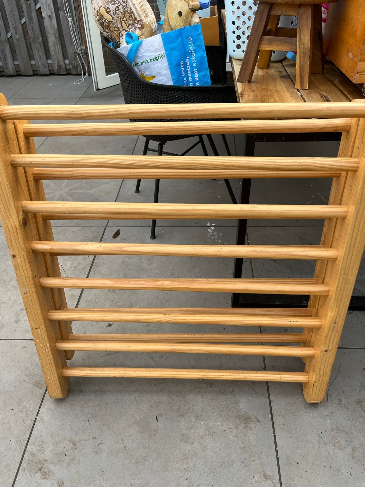 Houten Klimrek / driehoek voor Kinderen, Ophalen of Verzenden, Gebruikt, Klimwand